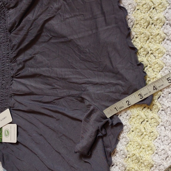 NWT WiWi Large Bamboo High Waist Grey Shorts - Picture 8 of 12